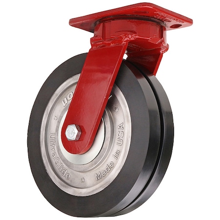 Hamilton PlateCaster, KingpinlessSwivel, PU, 9 1/2"H S-ZFWH-8SWF70D