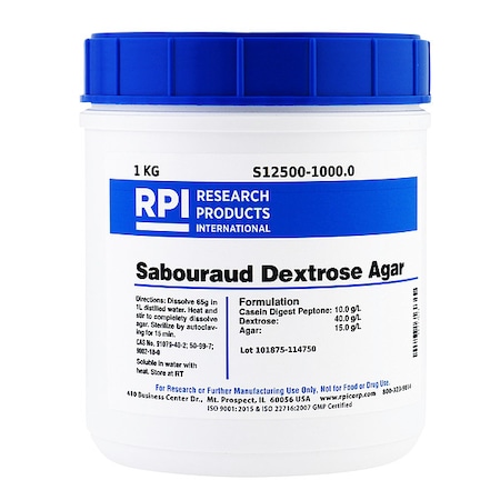 Rpi Sabouraud Dextrose Agar, 1kg S12500-1000.0
