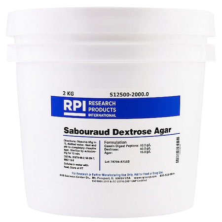 Rpi Sabouraud Dextrose Agar, 2kg S12500-2000.0