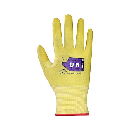 Superior Glove Work Gloves, Cut Level A6 , Dipped , Silicone , Texture , XL 1 PR S13CXSI-10