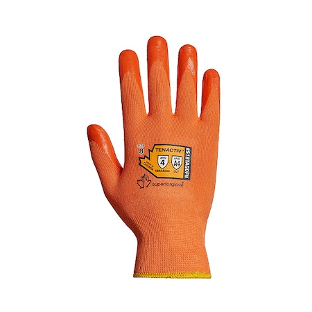 Superior Glove Cut-Resistant Gloves, Cut Level A4 , Dipped , Foam Nitrile , Smooth , S 1 PR S18TAGOFN-7