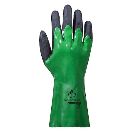 Superior Glove CHEMSTOP PVC GLOVE. NITRILE PALM, PK12 S18V30NT-11