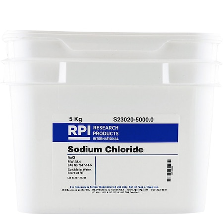 Rpi Sodium Chloride, 5kg S23020-5000.0