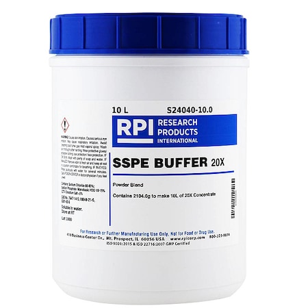 Rpi SSPE Buffer 20x Solution, 10L S24040-10.0