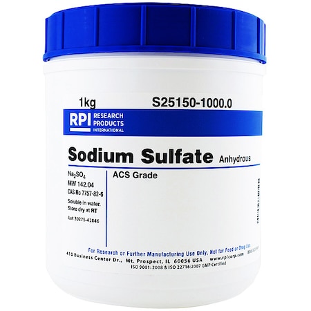 Rpi Sodium Sulfate, Anhydrous, 1kg S25150-1000.0