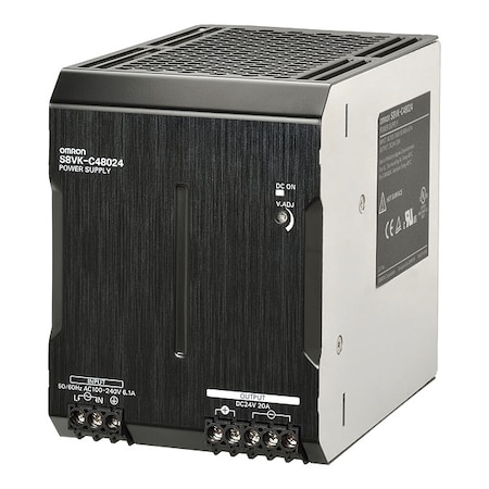Omron Switching Power Supply, 100/240V AC, 24V DC, 480 W, 20 A, Bracket S8VK-C48024