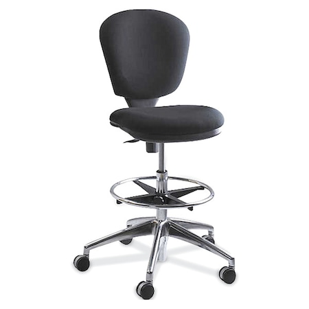 Safco Drafting Chair Extended Height Chair, Black, 23" to 33" Height, Acrylic, Black 3442BL