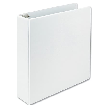 Zoro Select 2" Angle-D Ring View Binder, Earth's Choice Biodegradable, White SAM16967