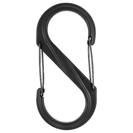Nite Ize Carabiner Clip, 10-3/8 In., Plastic, Black SBP10-03-01BG
