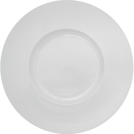 Iti Wide Rim Plate, 12" Dia, Bright White, PK6 SB-210