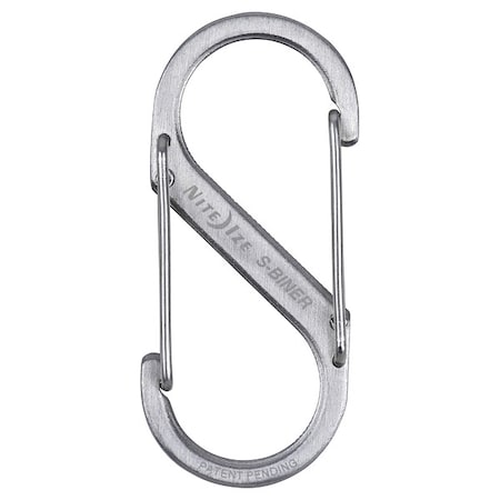 Nite Ize 2" L, Stainless Steel, Silver SB2-03-11