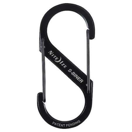 Nite Ize Double Gated Carabiner, 2-5/8 In., Black SB3-03-01