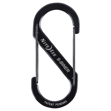Nite Ize Double Gated Carabiner, 4-3/8 In., Black SB5-03-01