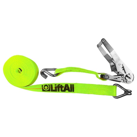 Lift-All Cargo Strap, Ratchet, 40 ft x 2 In, 3330 lb TE26422X40