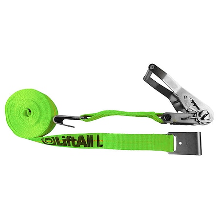 Lift-All Cargo Strap, Ratchet, 27 ft x 2 In, 3330 lb TE61001