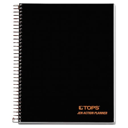 Tops 8-1/2 x 6-3/4" Wired Planner Pad, 100 Pg TOP63827