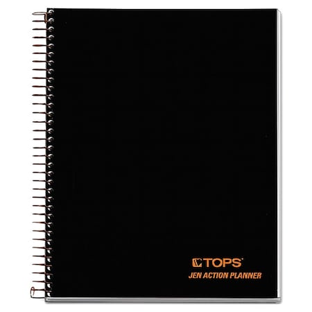Tops 8-1/2 x 6-3/4" Wired Planner Pad, 100 Pg TOP63828