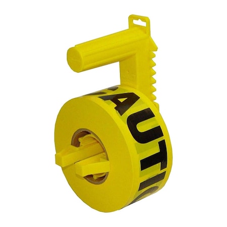 Zoro Select Barricade Tape Dispensor, Yellow, 14 oz. TWP1000
