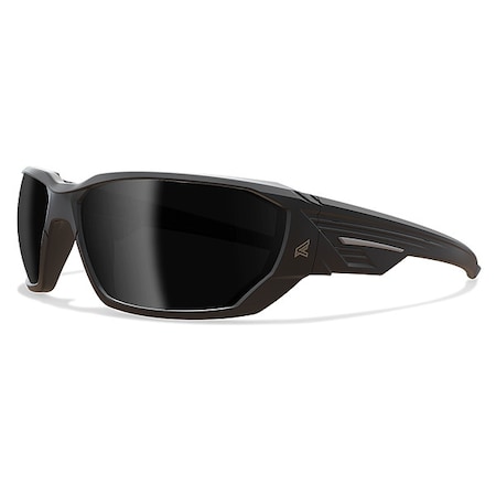 Edge Eyewear Dawson, Safety Glasses, Anti-Fog & Anti-Scratch, Smoke Lens, Black Frame, Full-Frame, Polarized TXD416