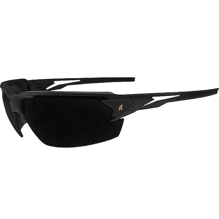 Edge Eyewear Pumori, Safety Glasses, Anti-Fog & Anti-Scratch, Smoke Lens, Black Frame, Half-Frame, Polarized TXP416VS