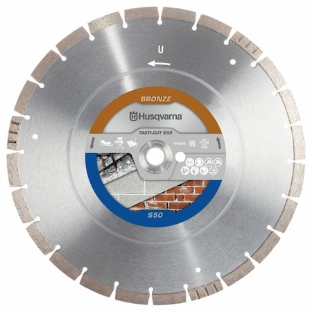 Husqvarna Diamond Saw Blade, Dia-14", Arbor-20mm Tacti-Cut S50 14