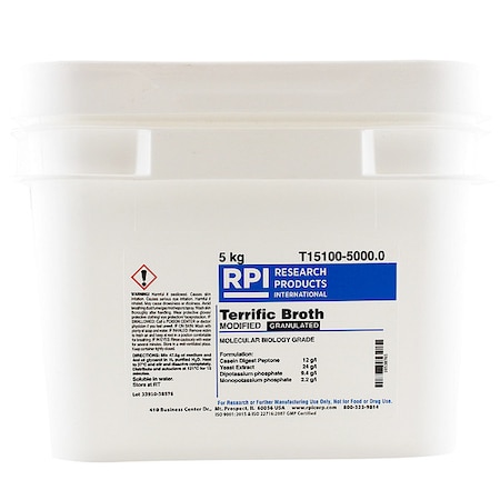 Rpi Terrific Broth, Modified, Granulated, 5kg T15100-5000.0
