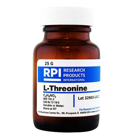 Rpi L-Threonine, 25g T21060-25.0