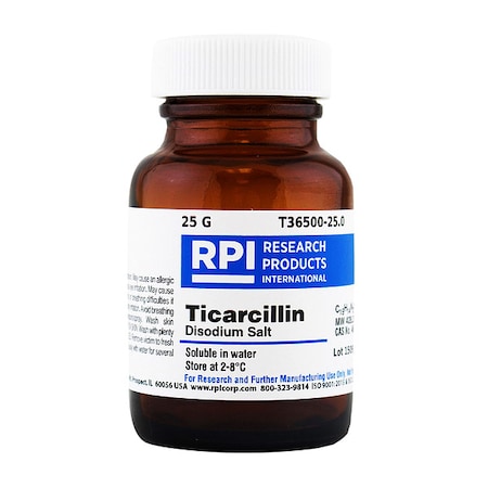 Rpi Ticarcillin, Disodium Salt, 25g T36500-25.0
