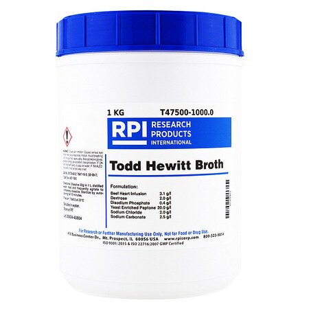 Rpi Todd Hewitt Broth, 1kg T47500-1000.0