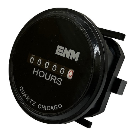 Enm Hour Meter, 1.68" L, 1.68" W T50A59