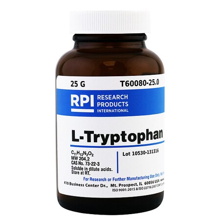 Rpi L-Tryptophan, 25g T60080-25.0