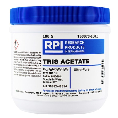 Rpi TRIS Acetate Ultra  Pure , 100g T60070-100.0