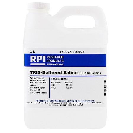 Rpi TRIS Buffered Saline 10x Solution, 1L T60075-1000.0