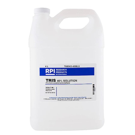 Rpi TRIS Base 40 Percent Solution, 4L T60043-4000.0