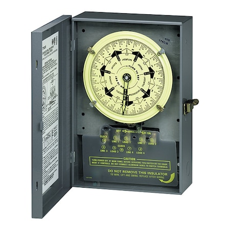 Intermatic Electromechanical Timer, 7 Day, 4 Poles T7401BC
