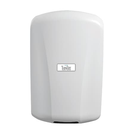 Excel Dryer Automatic Hand Dryer, 14 sec Dry, 208 to 277V AC, White 327116H
