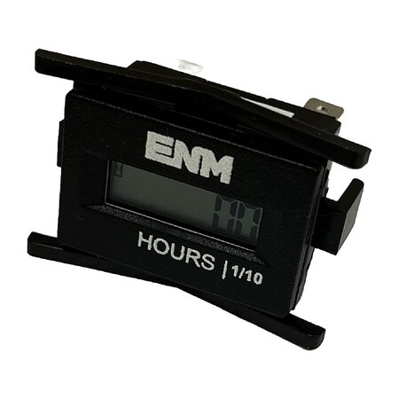 ENM TB45GA Preset Hour Meter, LCD Display, 0-99,999.9 Hours, 2.125" L X 1.4" W
