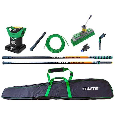 Unger Water-Fed Window Clean System, Blk/Orange UNLK2