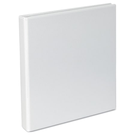 UNIVERSAL ONE 1" D-Ring Binder, White UNVWUNV20742PK