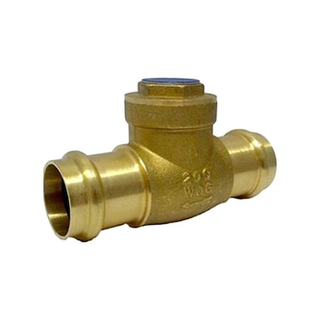 Milwaukee Valve Swing Check Valve, 3.35 in Overall L UP0969000012