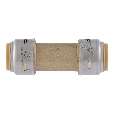Sharkbite Check Valve, Push x Push, Brass, 3.5 in UR2016