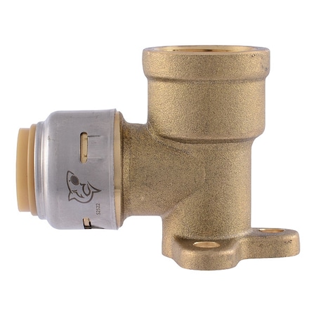 Sharkbite Elbow, Brass, Push-Fit1/2in, FNPT3/4in UR334