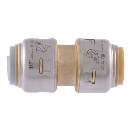 Sharkbite Strt, Brass, Push-Fit 1/2 in, 1/2 in UR4008