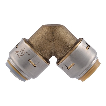 Sharkbite Elbow, Brass, Push-Fit1/2", Push-Fit5/8" UR4248