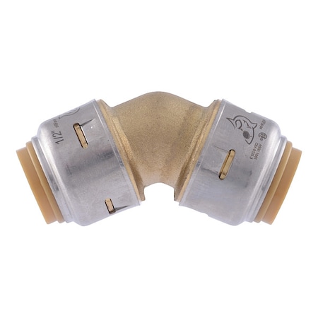 Sharkbite Elbow, Brass, Push-Fit5/8", Push-Fit5/8" UR648