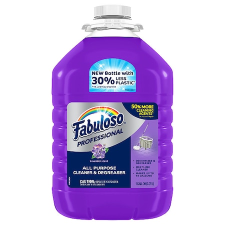 Fabuloso All-purpose Cleaner/Degreaser, Jug, 1 gal, Lavender, 4 PK US05253A