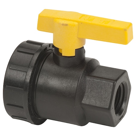 Banjo Manual 2-Way Ball Valve, NPT, Polypro UV050FP
