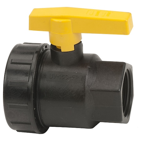 Banjo Manual 2-Way Ball Valve, NPT, Polypro UV150FP