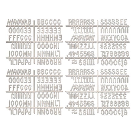 Zoro Select Letter Box Set, 1 In. UV52305