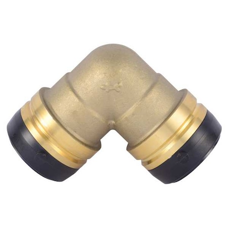 Sharkbite Elbow, Brass, Push-Fit 1 1/2", 1 1/2" UXL0241